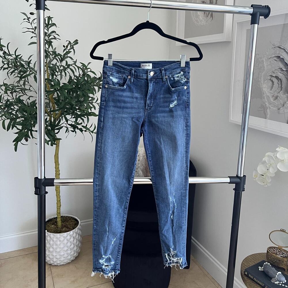 Agolde sofia cropped denim